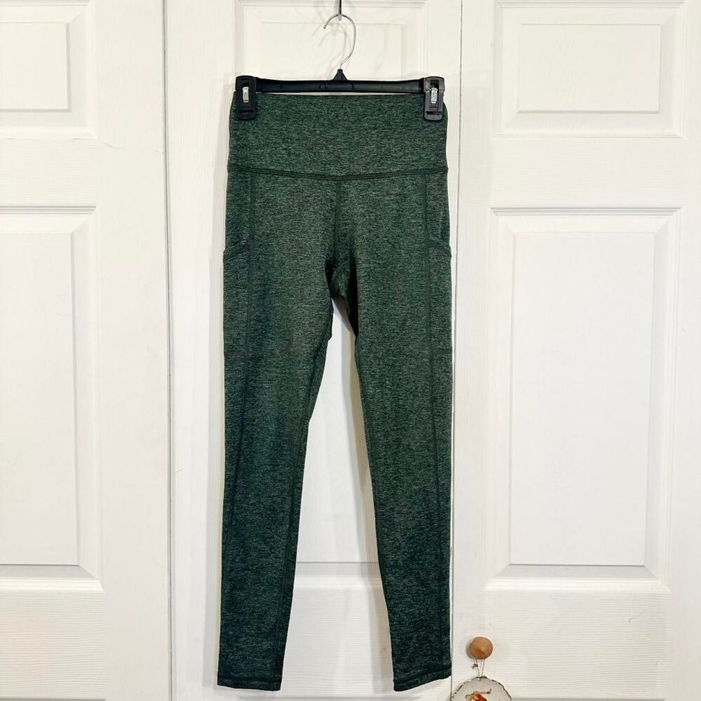 Aerie Chill Play Move Heathered Green Leggings